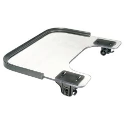 Clear Tray With Tube Lock Clamps And PVC Rim