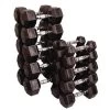Rubber Hex Dumbbells With Chrome Handle -Fit Clinic Shop rubber hex dumbbells